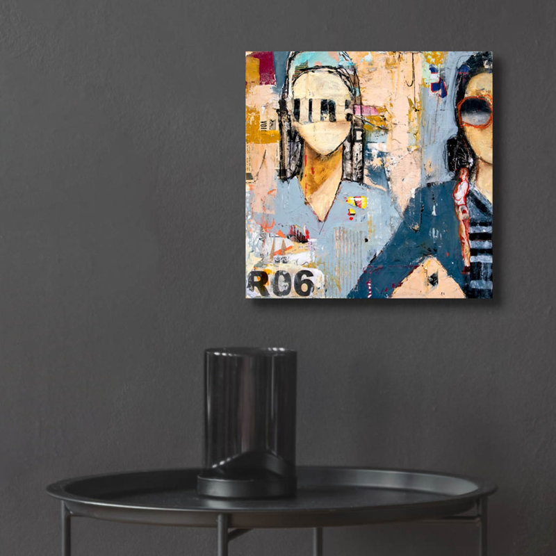 Épique «Sunset Blvd.»  par Erin Ashley, art mural en verre acrylique, 12 po x 12 po