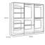 Système d'organisation modulaire Dee, 3 supports à vêtements, 6 tablettes en bois de chêne brun