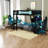 Multifunctional Twin Bunk Bed With Wood Desks, Modern Style For Home