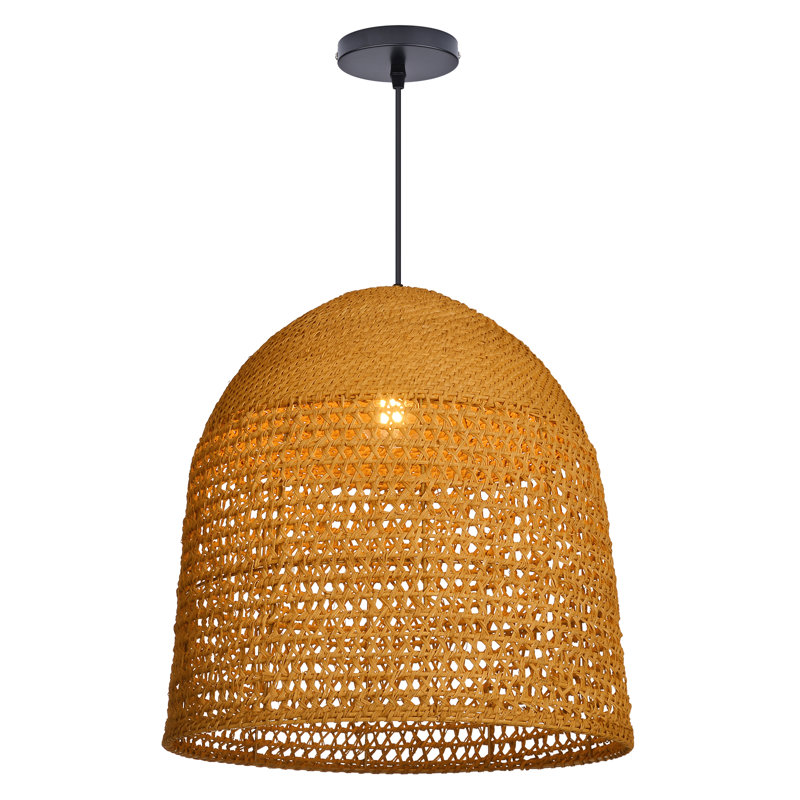 Luminaire suspendu 1 lumière Dome, H 21,65 po x l 19,68 po x P 19,68 po