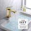 Robinet de salle de bain à un trou avec drain, robinet de salle de bain à poignée simple-94950029