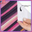 Pink Diagonal Stripes Shower Curtains Extra Long-1415966584