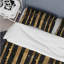 Ensemble de housse de couette Sparkling Black Gold Stripes - Glam-109173767