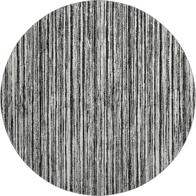 Premium Machine Washable Prisco Black Rug