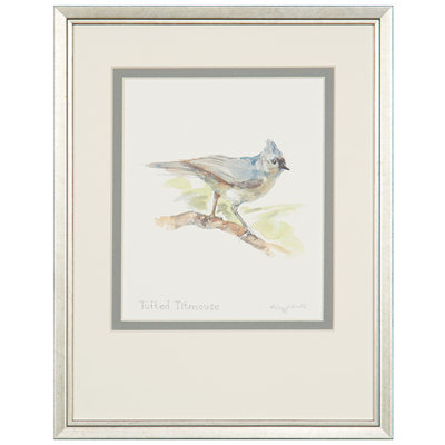 Mésange capitonnée - peinture encadrée