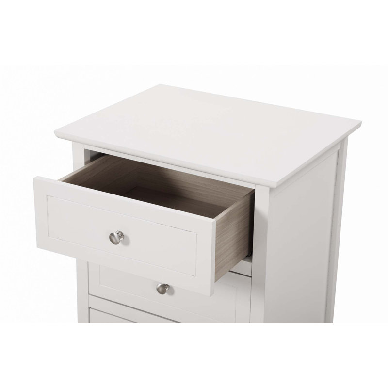 Table de chevet transitionnelle, Blanc