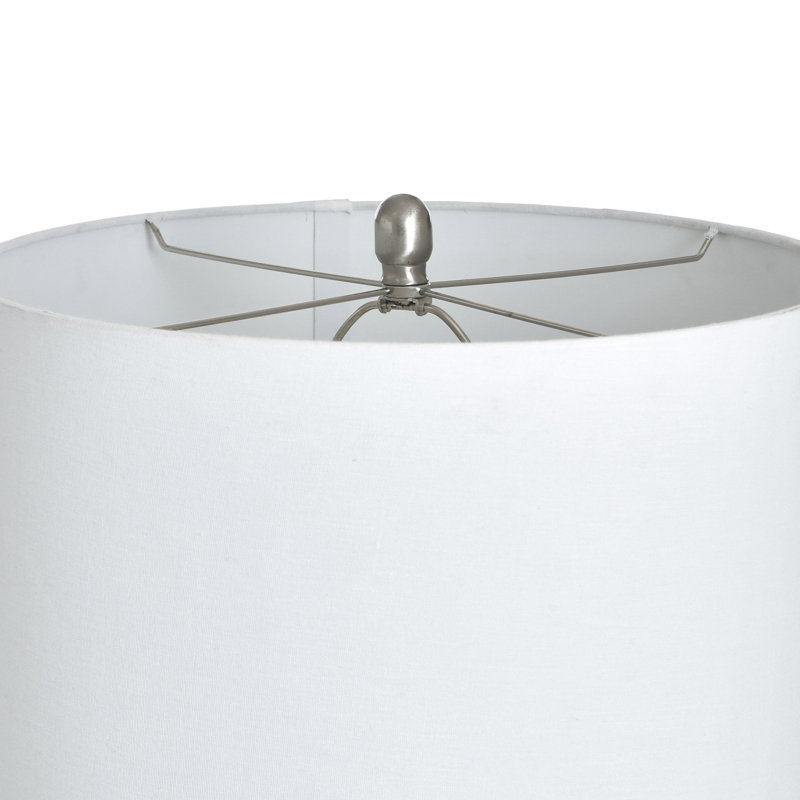 Ceramic Table Lamp - Rovine Sage - White Shade
