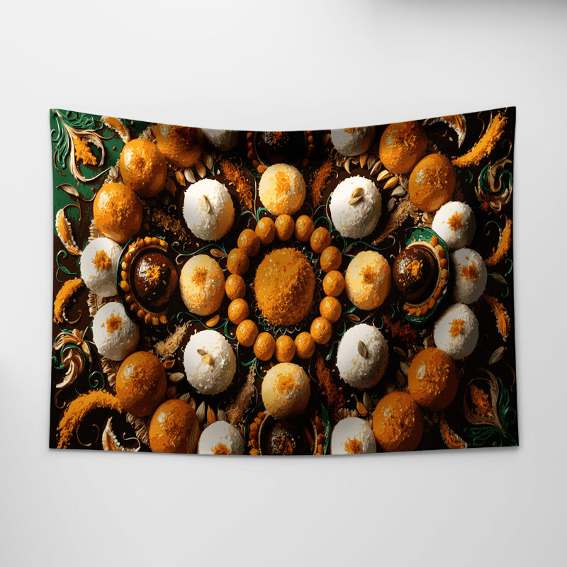 Tapisserie murale Desserts Ladoo, 26 po x 36 po