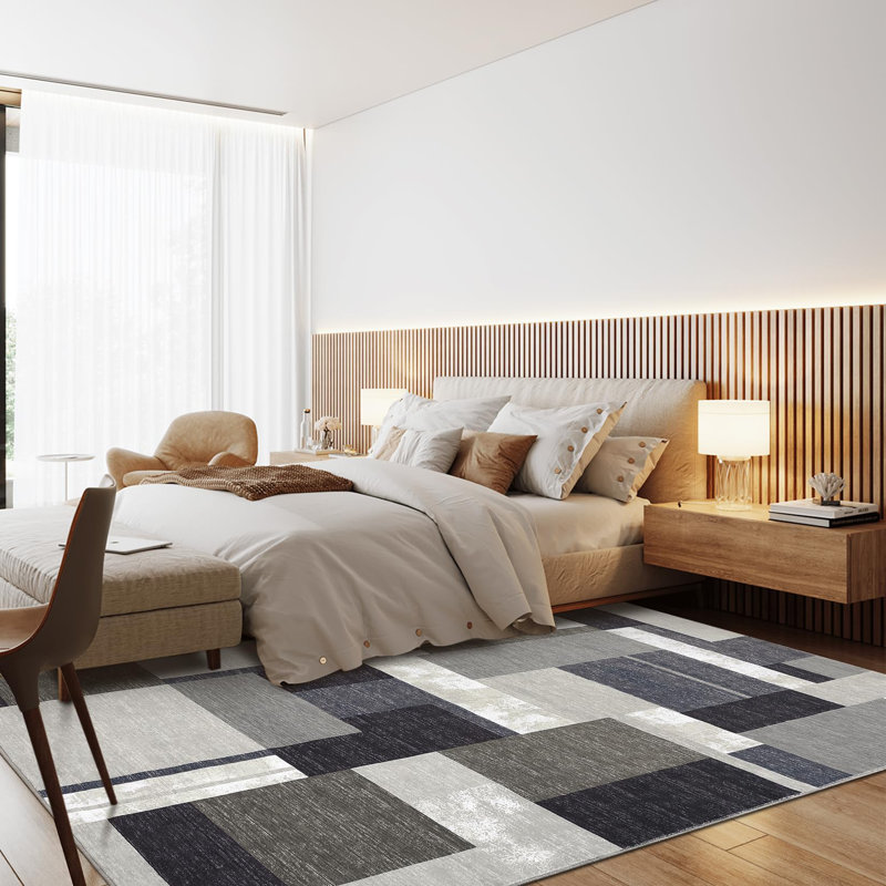 Area Rug, Rectangle 120 x 170 cm, Brown
