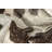 Connon Handmade Cowhide Rectangle 6' x 7' Cowhide Area Rug in Gray/Gold