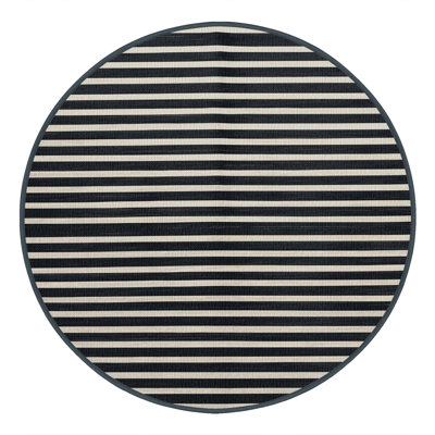  Tapis lavable rayé blanc ardoise foncé