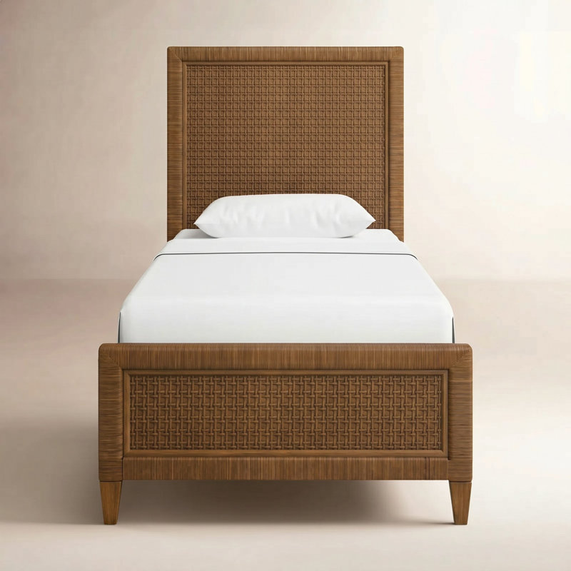 Monterey Woven Bed, Twin, Aged Barrel