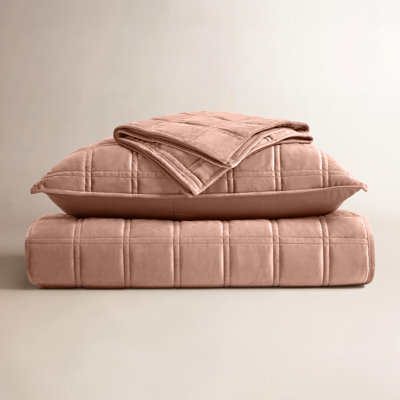 Ensemble de courtepointe en velours double