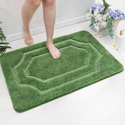 Tapis de salle de bain, tapis de bain absorbant très doux, envers en TPR à séchage rapide, tapis de bain lavables à la machine pour plancher de salle de bain, baignoire et douche, accessoires de décoration intérieure