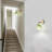 Wall Sconce Adjustable Brass Finish Wall Lighting with Tulip Glass Shade Hardwired Wall Light for Bedroom, Living Room, Hallway & Dining-2020097214