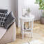 Table de bout avec tablettes de rangement à 2 niveaux-96434509