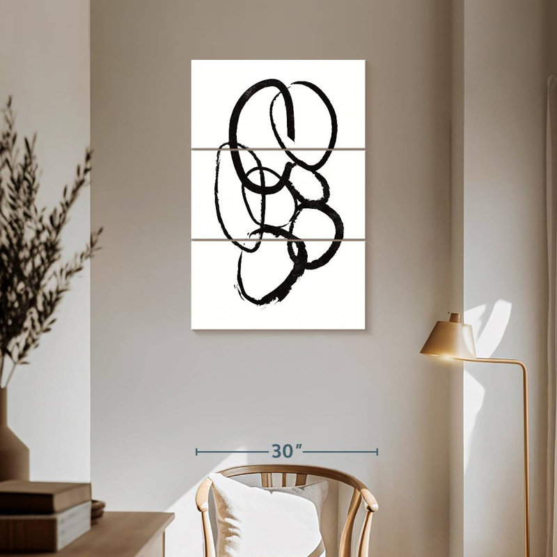 Avery Abstract Linked I, 57" H x 36" W