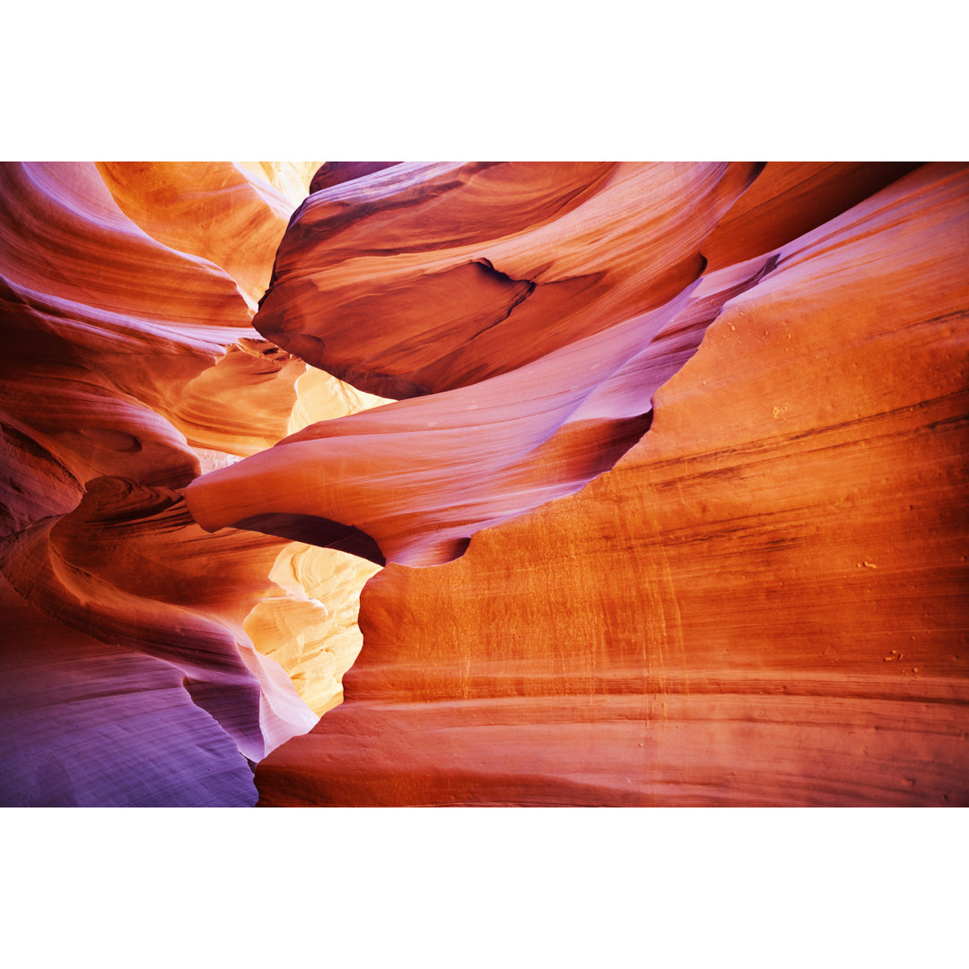 Lower Antelope Canyon - Druck auf Leinwand ohne Rahmen