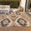 Tapis terre cuite lavable à la machine intérieur / extérieur Xhevrie