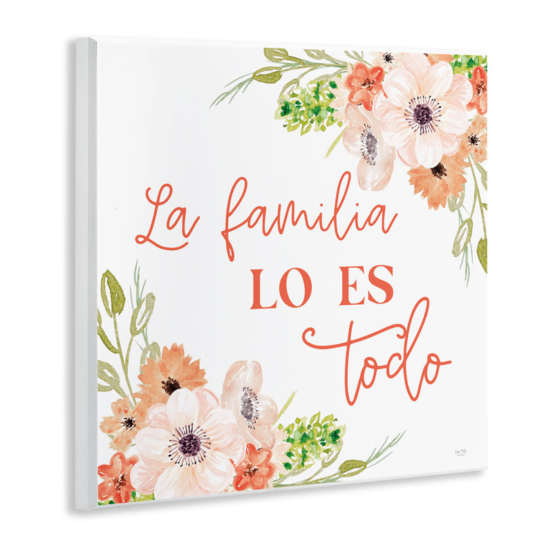 Art mural espagnol de la famille espagnole par Lux + Me Designs