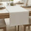 Chemin de table en coton avec bords cousus décoratifs, écharpe de commode, couvercle supérieur de meuble-437755276-437755277