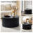 Sarya 31.5'' Modern Round Fluted Coffee Table With Storage
