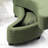 Green Modern Curved Upholstered Sofa With Ottoman, Comfy Accent Chair Set For Living Room-359348367