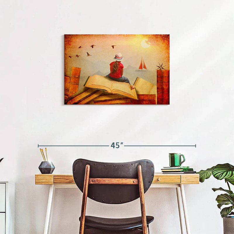 Kelan Reading And Reality, 20" H x 30" W