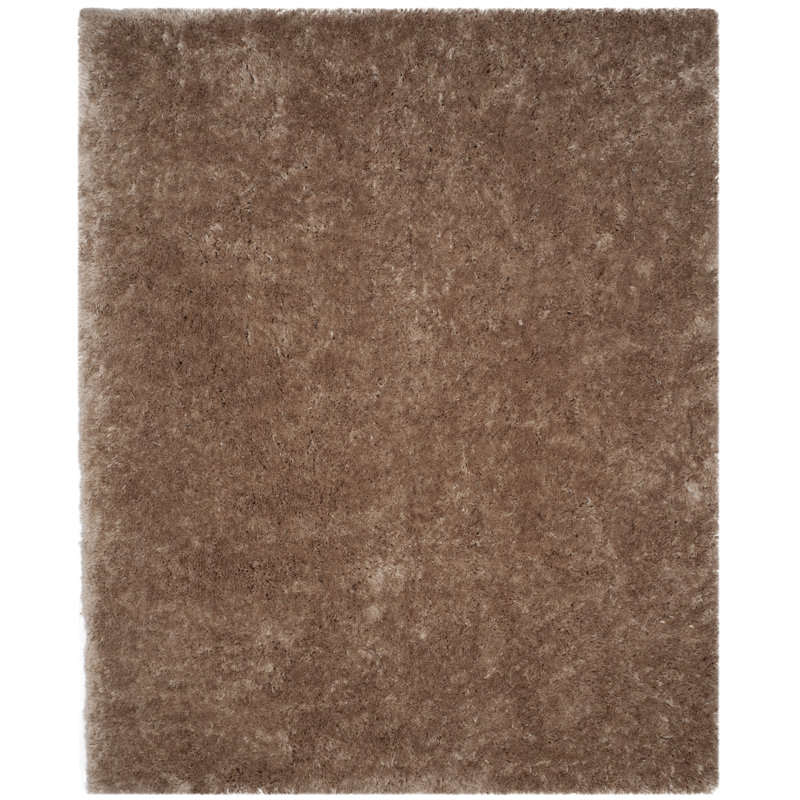 Tapis taupe touffeté à la main Gentas, Rectangle 8 pi x 10 pi