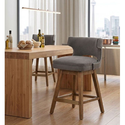 Tabouret de comptoir pivotant 26,5 po Sibanye