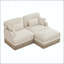 Canapé modulaire en chenille à imprimé léopard-125743057-125743058