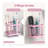 Pink Stainless Steel Toothbrush Holder