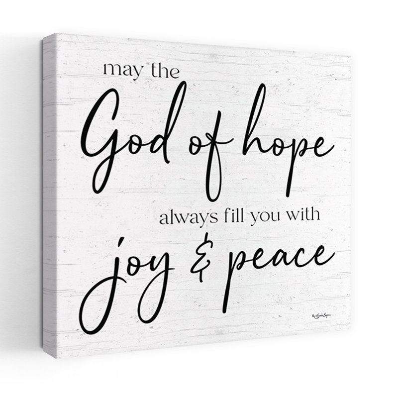 God Of Hope Abstract Contemporary Art, 18" H x 18" W