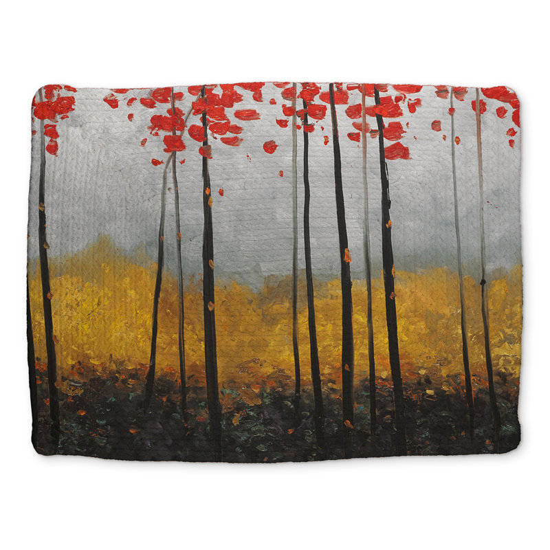 Napperon abstrait paysage gris | Home Decor Essential