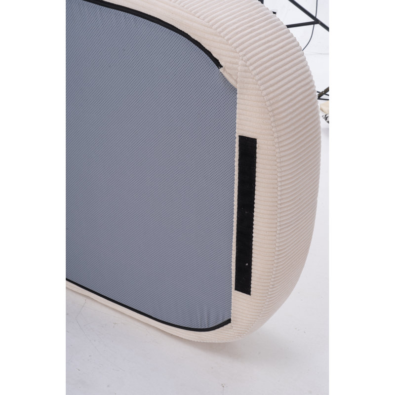 Fauteuil inclinable pliable en velours côtelé minimaliste