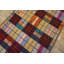 Tapis crocheté motif géométrique coloré