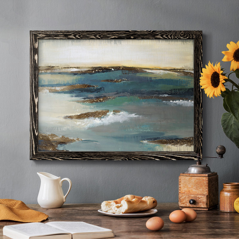«Coastal Bluff», reproduction sur toile, Noir, H 28 po x l 42 po x P 1,5 po