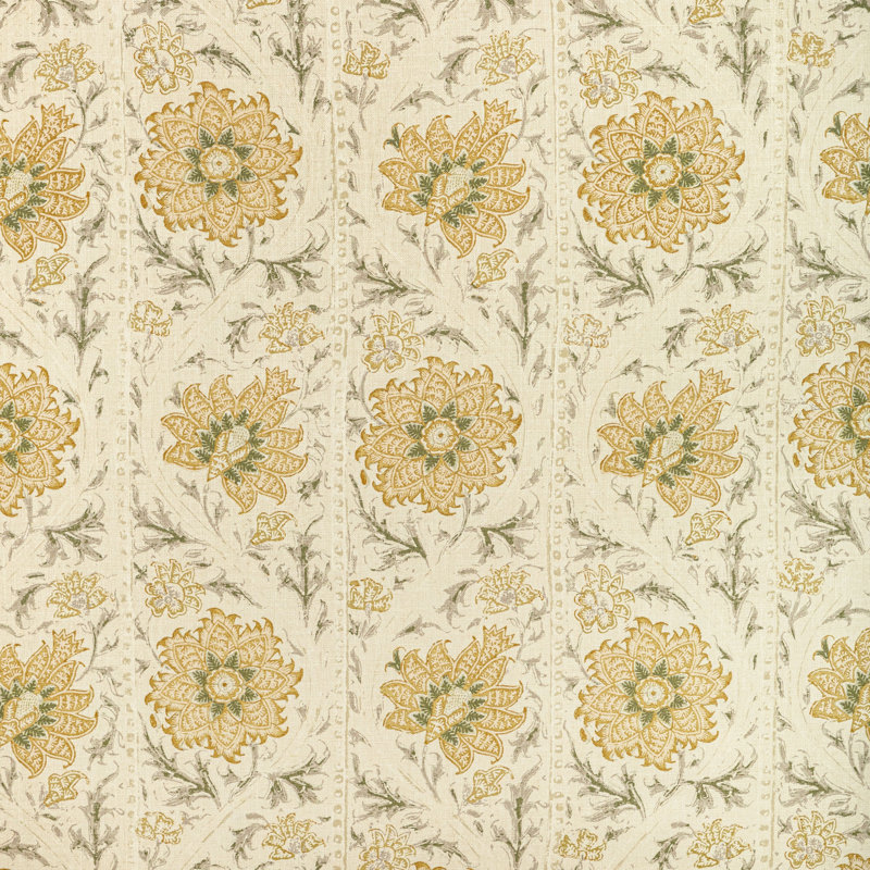 Calico Vine Fabric, Marigold