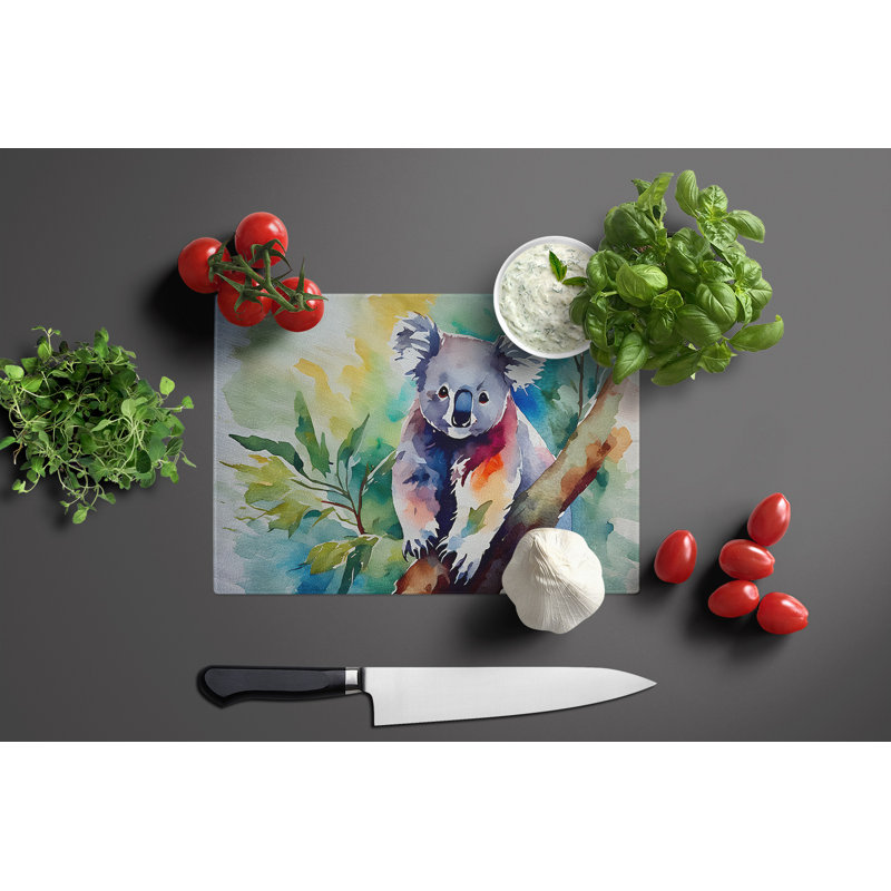 Koala Glass Cutting Board Large