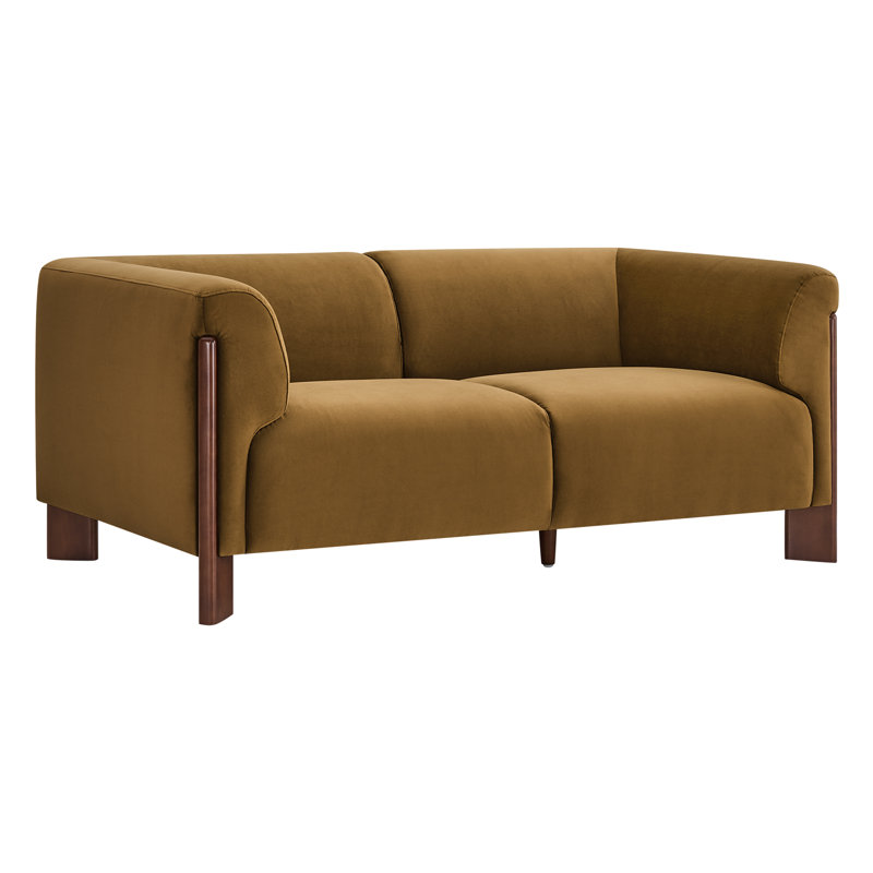 Wanetta 66'' Upholstered Sofa With Solid Wood Leg