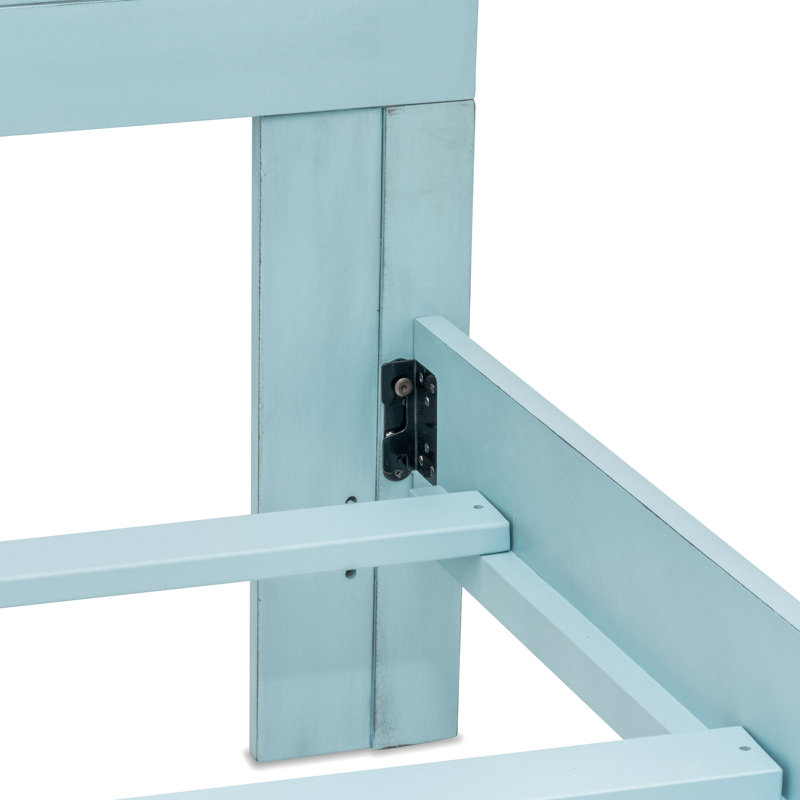Monaco - Bed - King - Bleu Finish, Blue, King