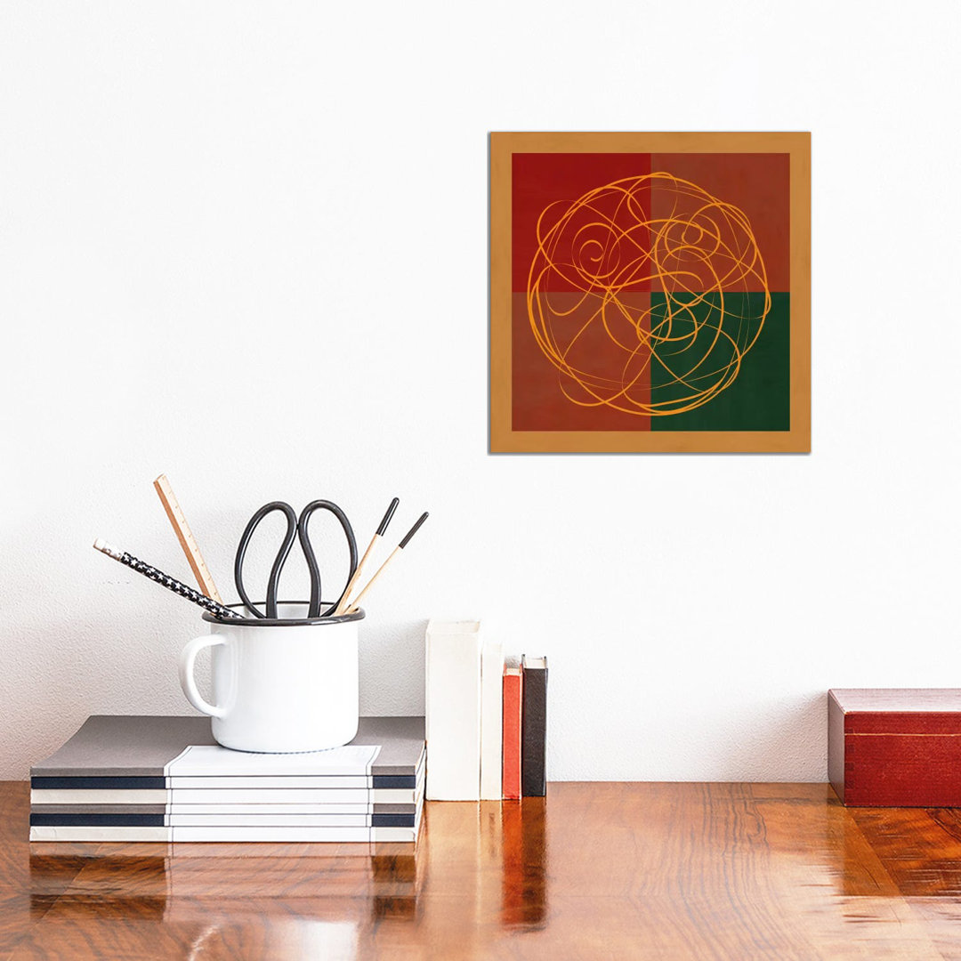 Indian Symbolism Luck And Prosperity by 5by5collective - Wrapped Canvas Print