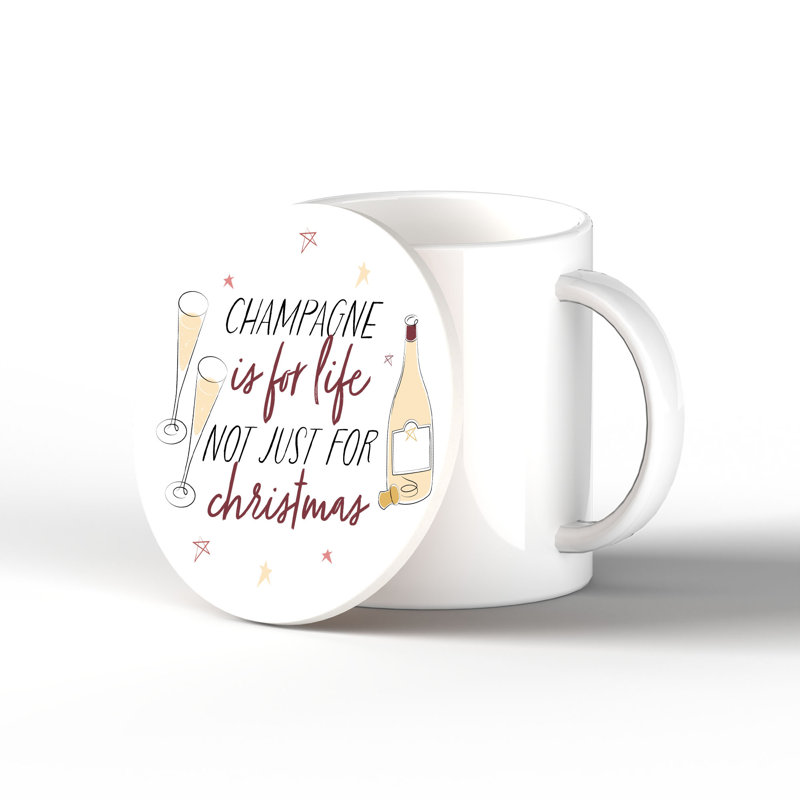 Carley Ceramic Round 1 Piece Coaster