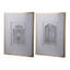Ensemble de 2 fausses crayons, art mural