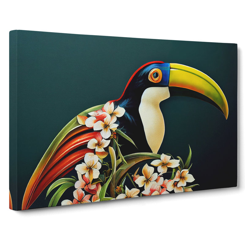 Tremendous Toucan Bird - Wrapped Canvas Print, 35cm H x 50cm W x 3cm D