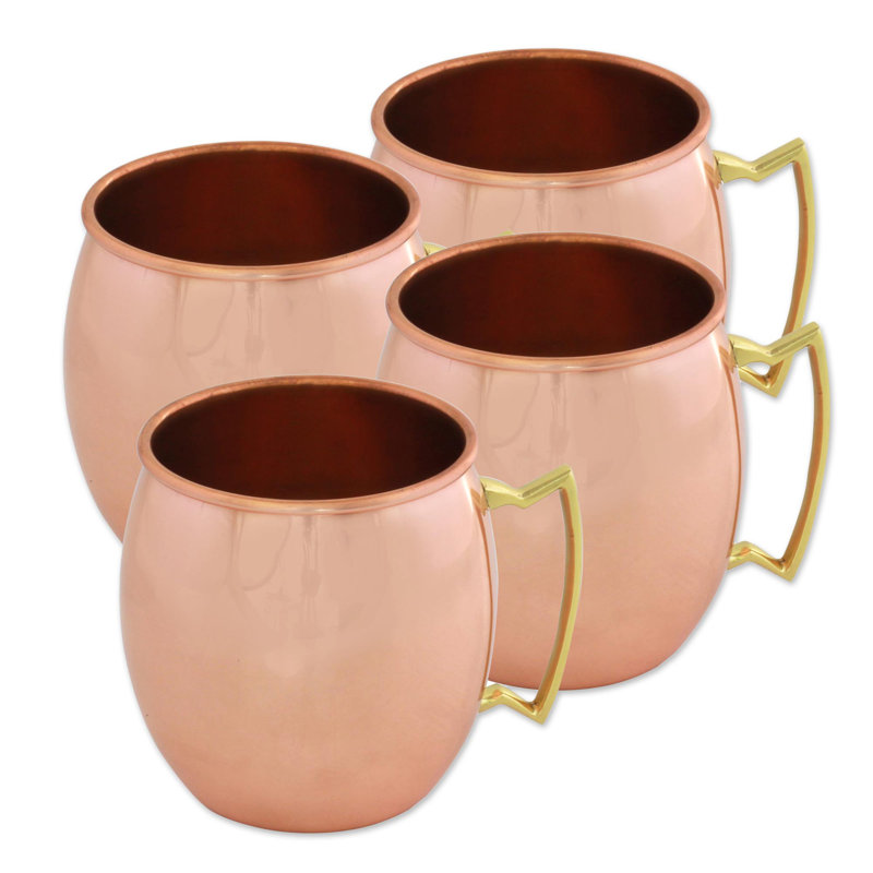 Laster 18oz. Copper Moscow Mule Mug Set