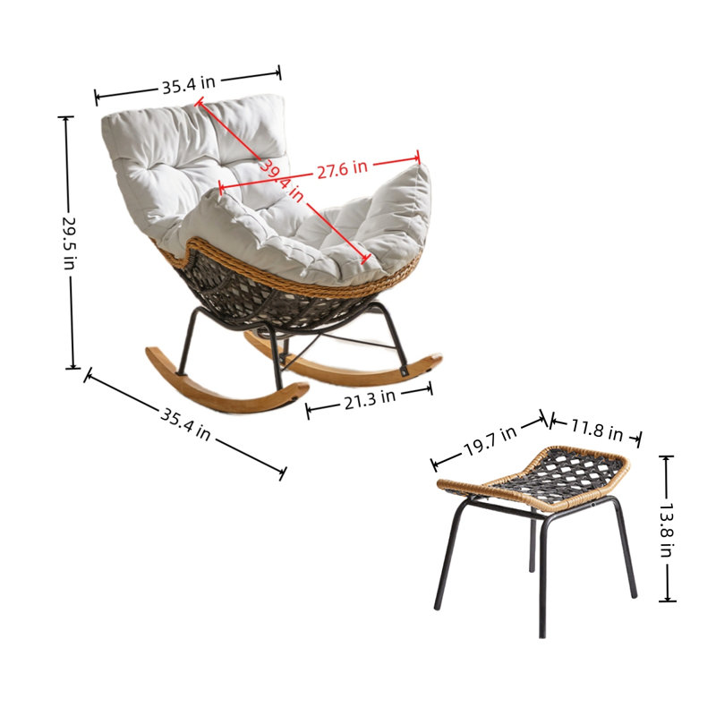 Chaise berçante Bouchicas
