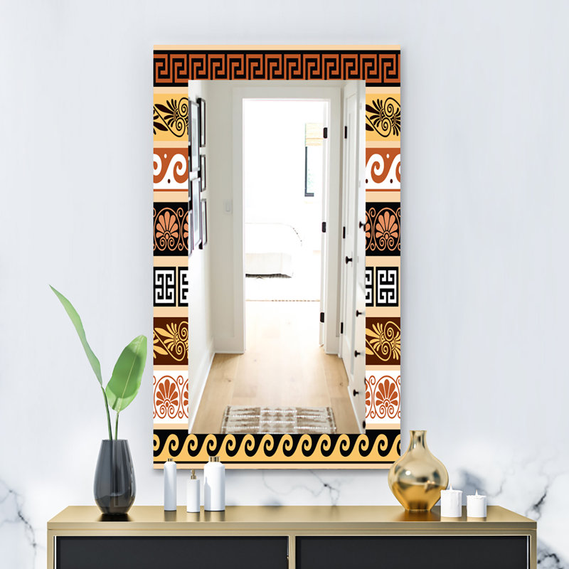 Miroir mural ancien, H 39,4 po x l 29,5 po