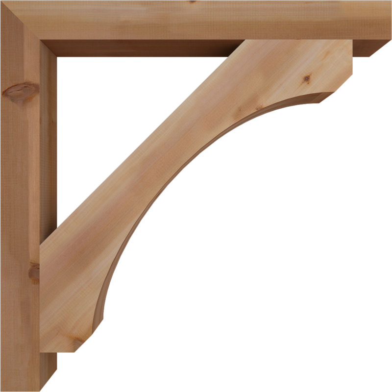 Support en bois rustique Legacy Block, Cèdre rouge, Lisse, H 40 po x l 3,5 po x P 40 po