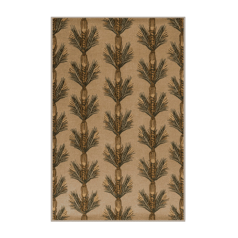  Tapis lavable avec paquets de blé, Rectangulaire 2 pi x 3 pi
